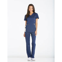 Dickies Women's Navy Essence Mock Wrap Top