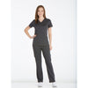 Dickies Women's Pewter Essence Mock Wrap Top