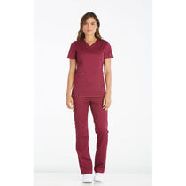 Dickies Women's Wine Essence Mock Wrap Top