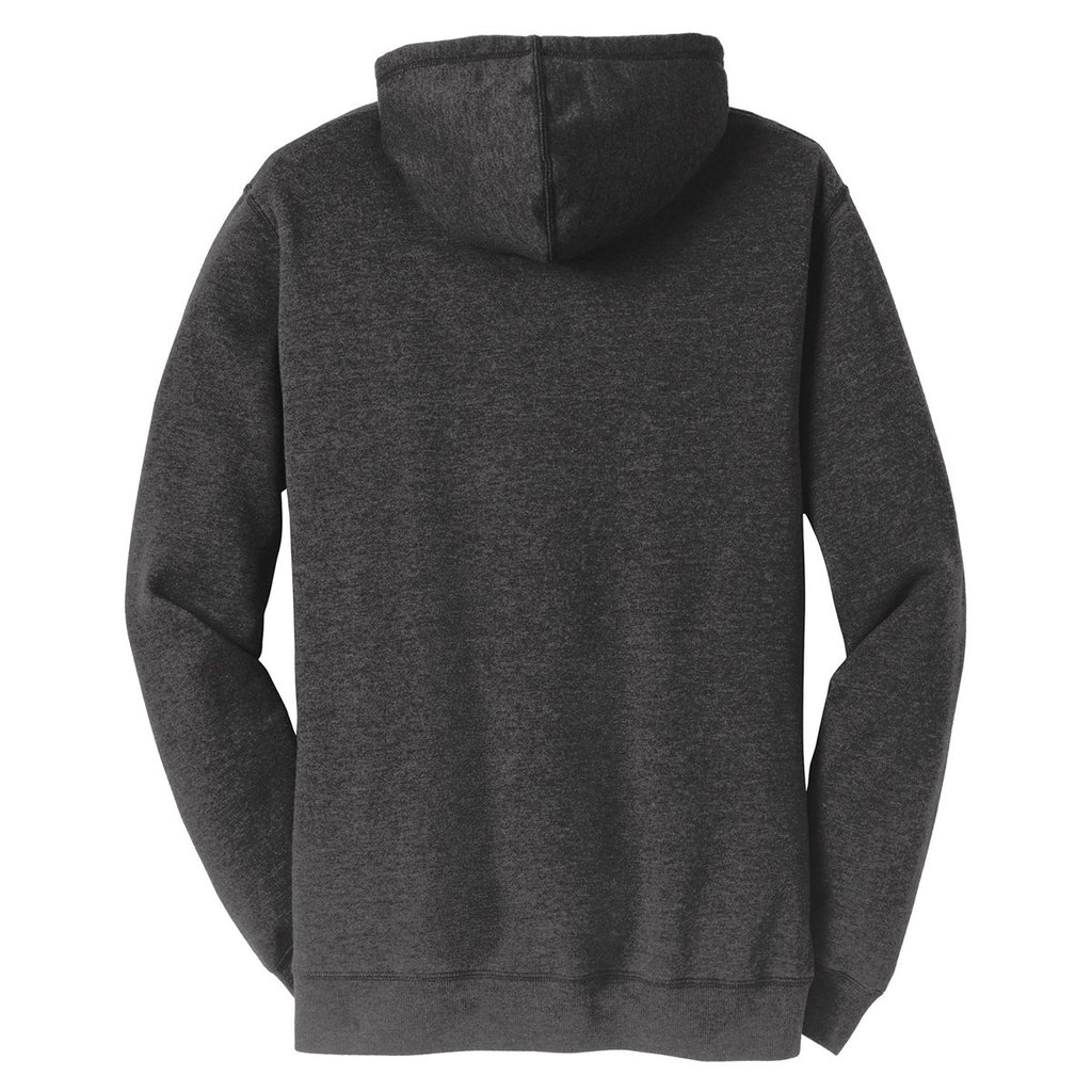 District Men's Heathered Black Lightweight Fleece Hoodie