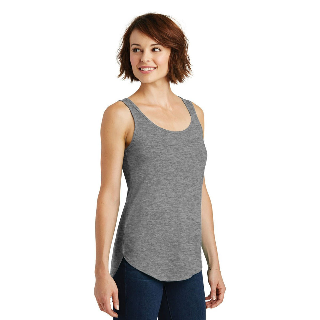 District Women's Heathered Nickel Drapey Tank