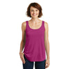 District Women's Pink Azalea Drapey Tank