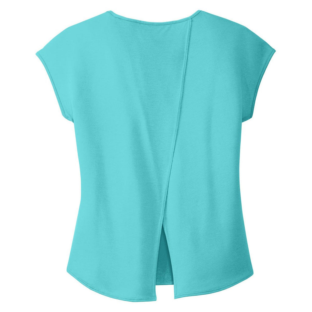 District Women's Aqua Ice Drapey Cross-Back Tee