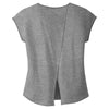 District Women's Heathered Nickel Drapey Cross-Back Tee