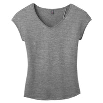 District Women's Heathered Nickel Drapey Cross-Back Tee