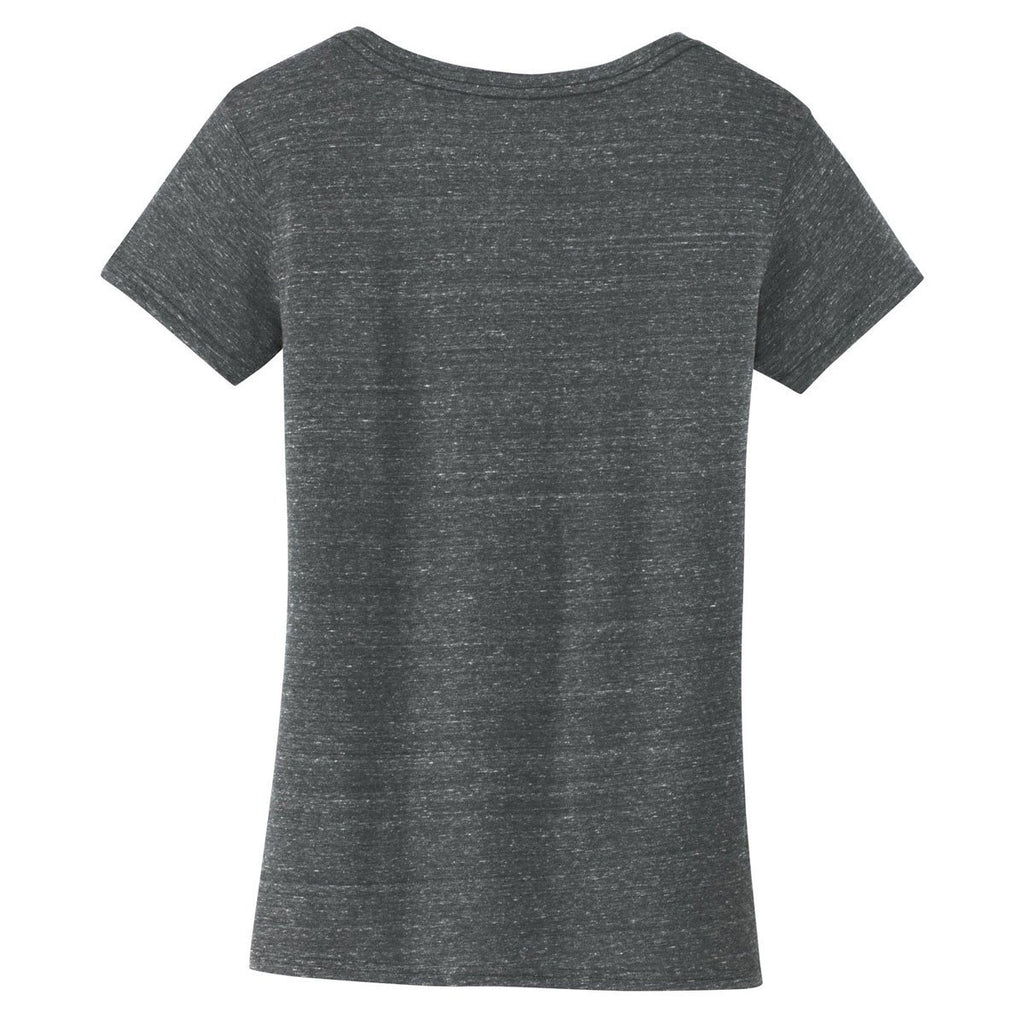 District Women's Black/Grey Cosmic Cosmic Relaxed V-Neck Tee