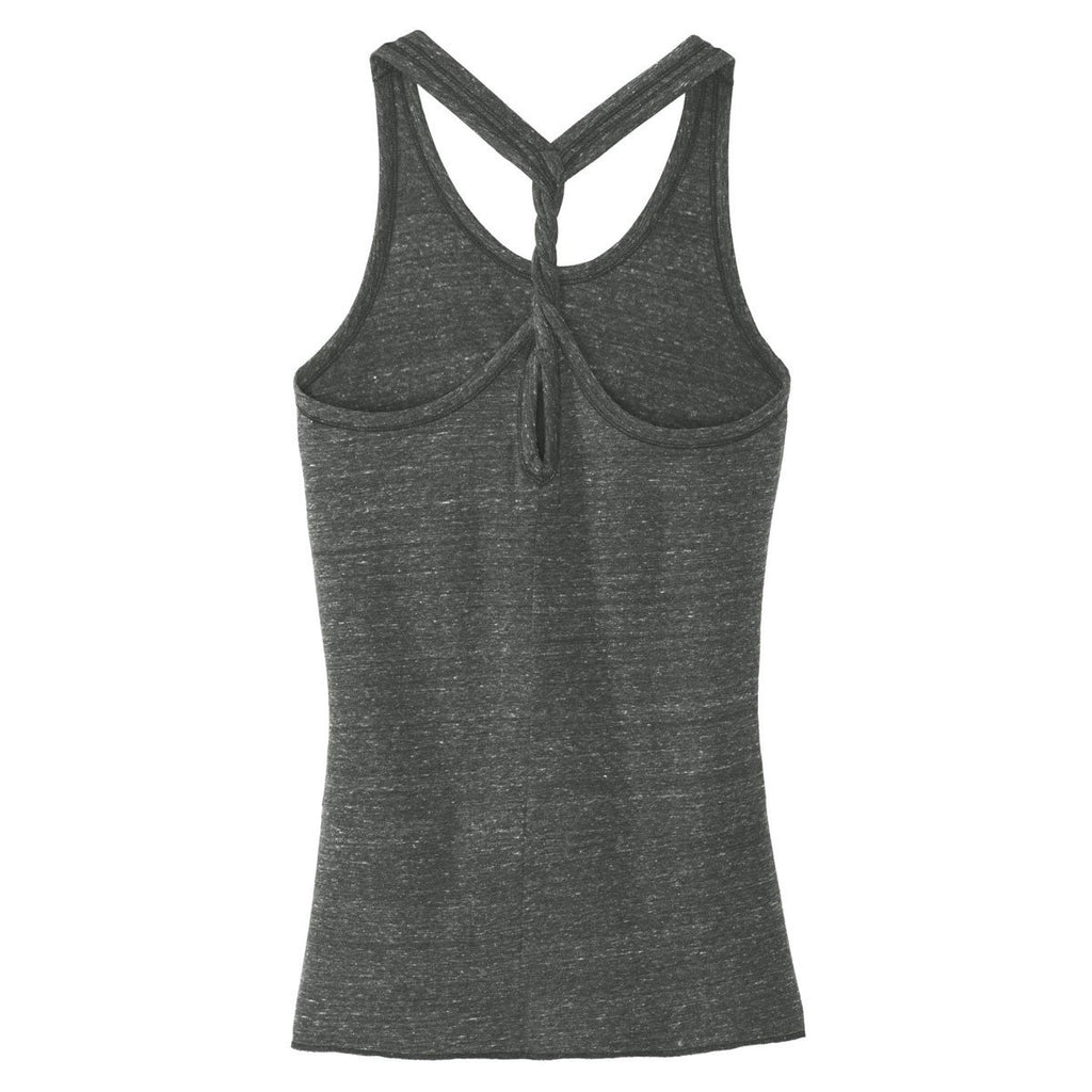 District Women's Black/Grey Cosmic Cosmic Twist Back Tank