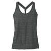 District Women's Black/Grey Cosmic Cosmic Twist Back Tank