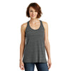 District Women's Black/Grey Cosmic Cosmic Twist Back Tank