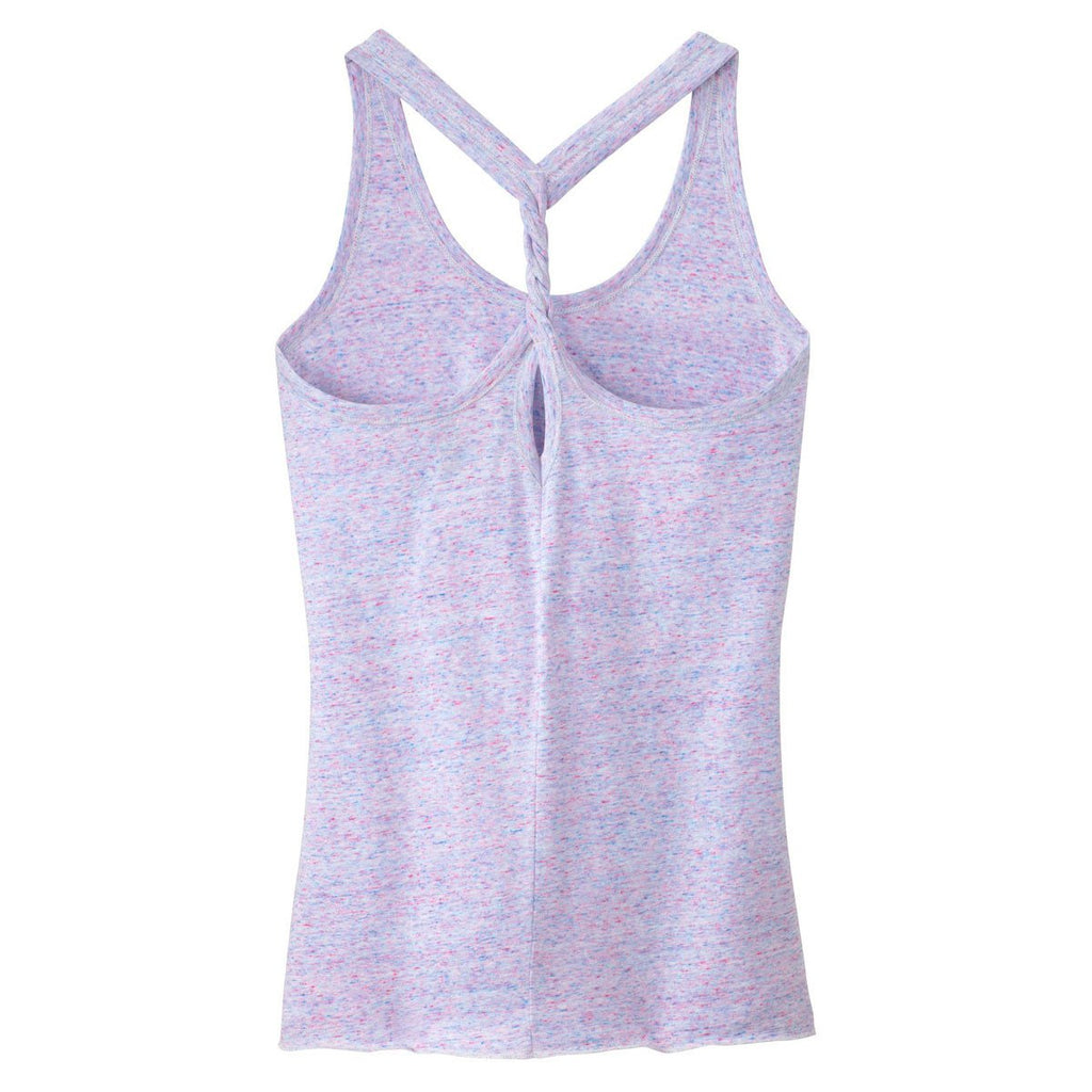 District Women's White/Pink Cosmic Cosmic Twist Back Tank