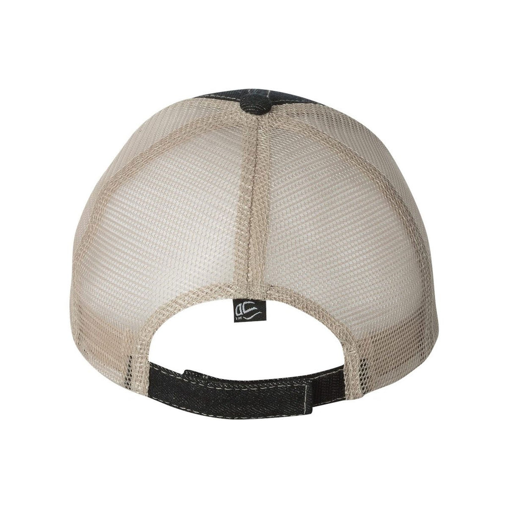 Outdoor Cap Black/Putty Denim Mesh Back Cap
