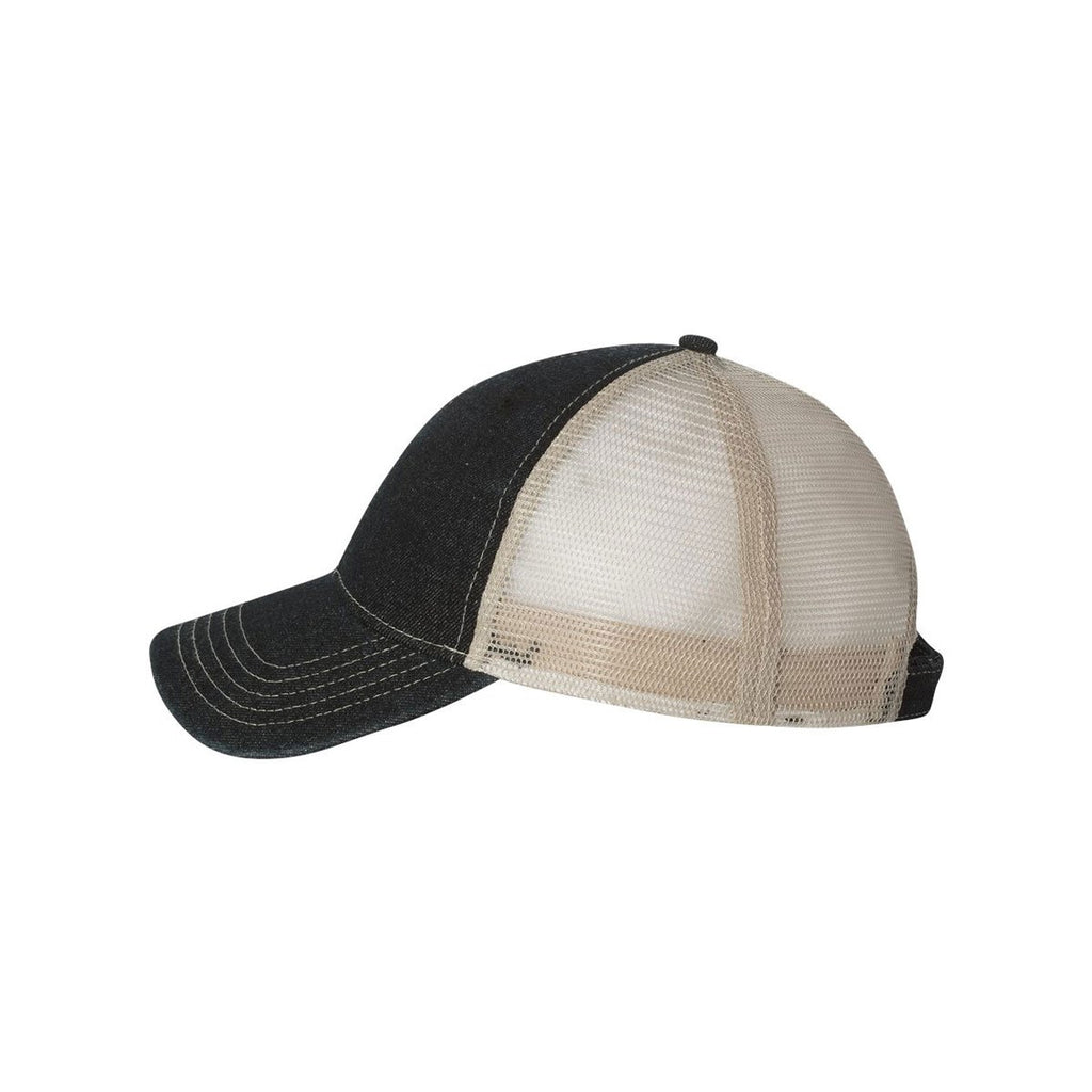 Outdoor Cap Black/Putty Denim Mesh Back Cap