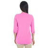 Devon & Jones Women's Charity Pink Perfect Fit Tailored Open Neckline Top