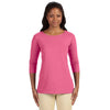 Devon & Jones Women's Charity Pink Perfect Fit Ballet Bracelet-Length Knit Top