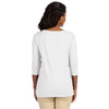 Devon & Jones Women's White Perfect Fit Ballet Bracelet-Length Knit Top