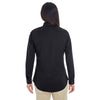 Devon & Jones Women's Black Perfect Fit Half-placket Tunic Top