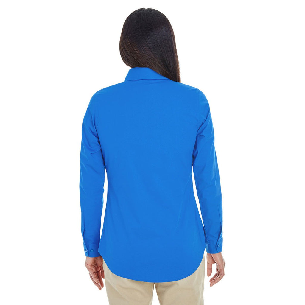 Devon & Jones Women's French Blue Perfect Fit Half-placket Tunic Top