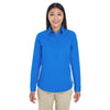 Devon & Jones Women's French Blue Perfect Fit Half-placket Tunic Top
