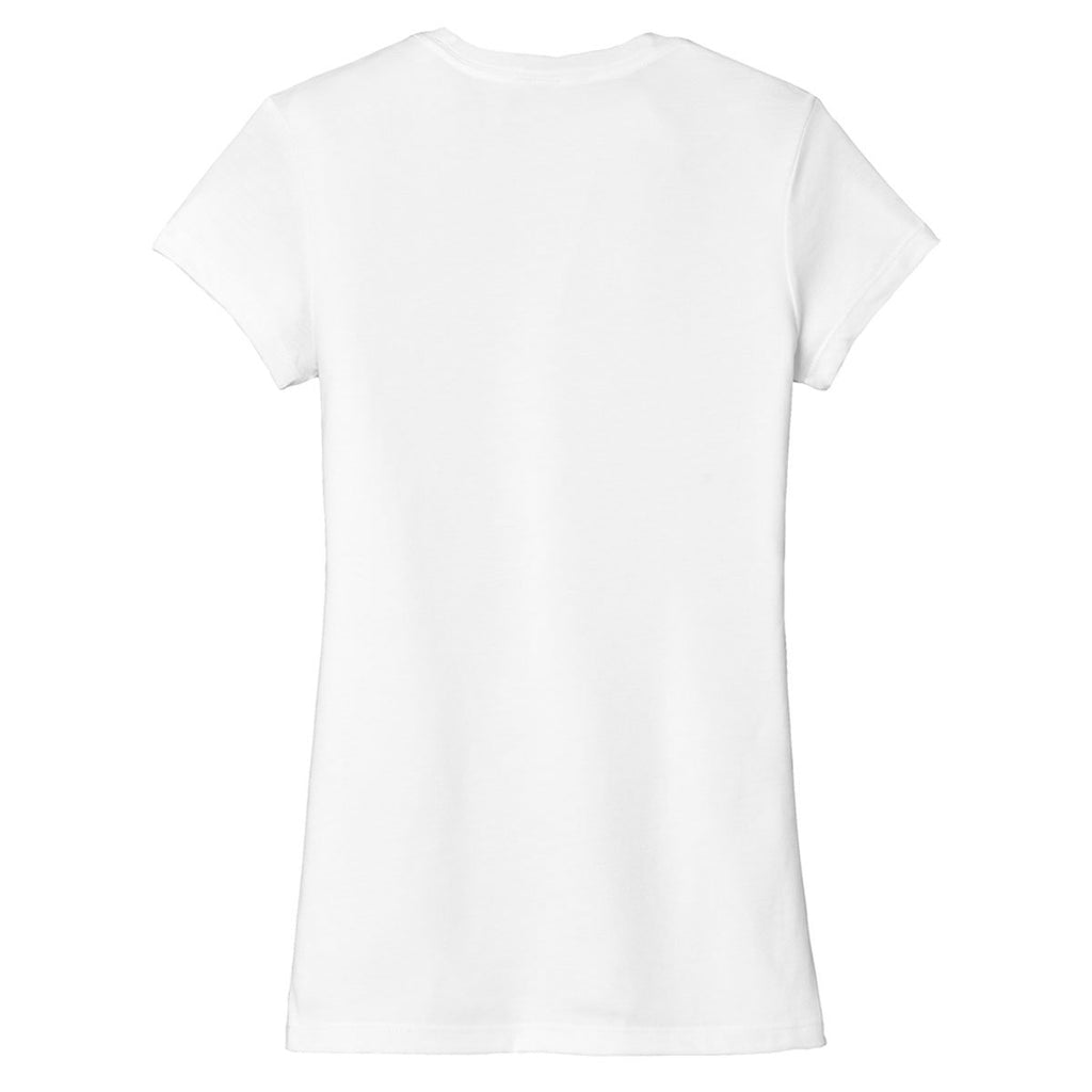 District Women's White Fitted Perfect Tri Tee