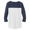 District Women's Deep Royal/Black Rally 3/4-Sleeve Tee