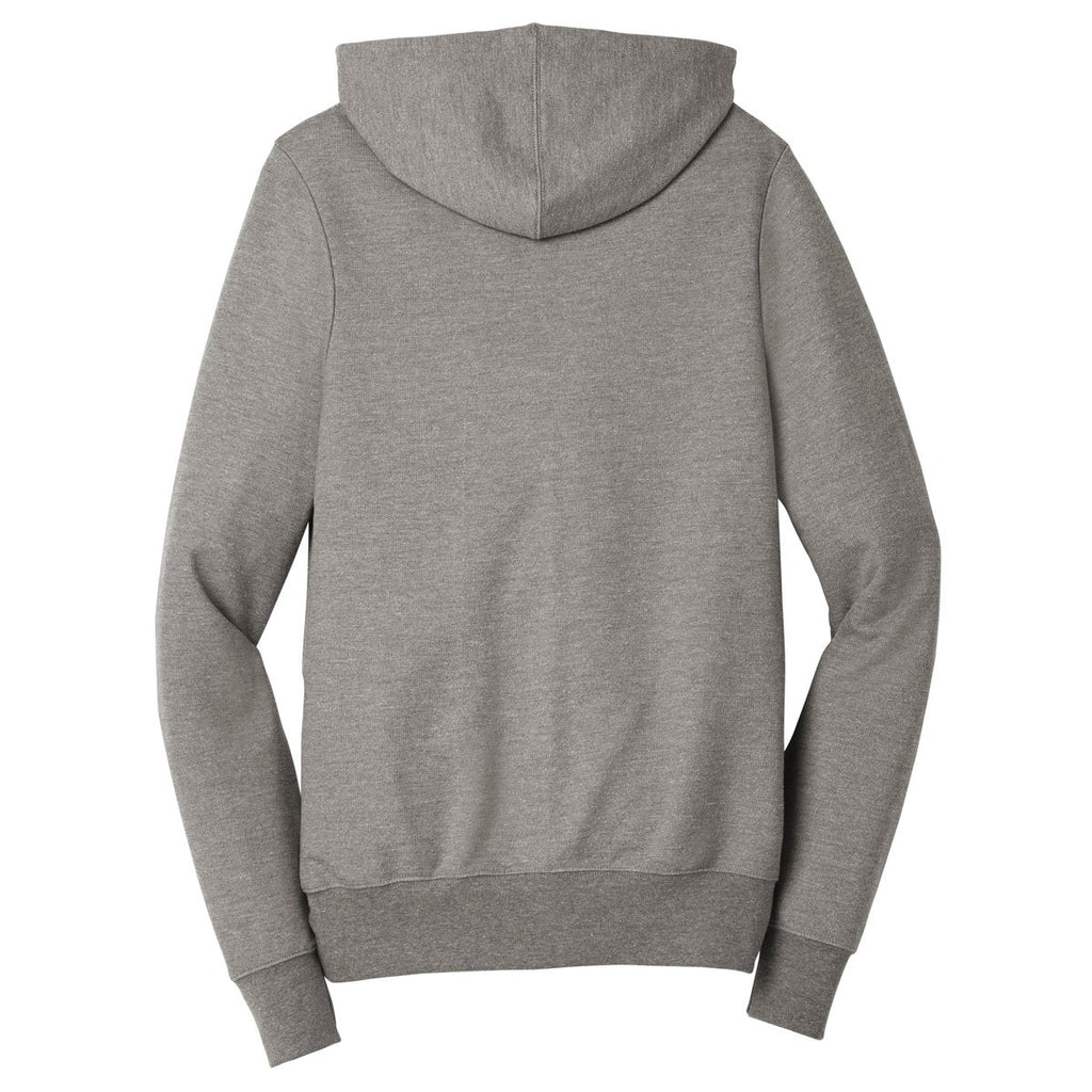 District Men's Grey Frost Perfect Tri French Terry Full-Zip Hoodie