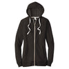 District Women's Black Perfect Tri French Terry Full-Zip Hoodie