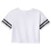 District Women's White/Black Scorecard Crop Tee