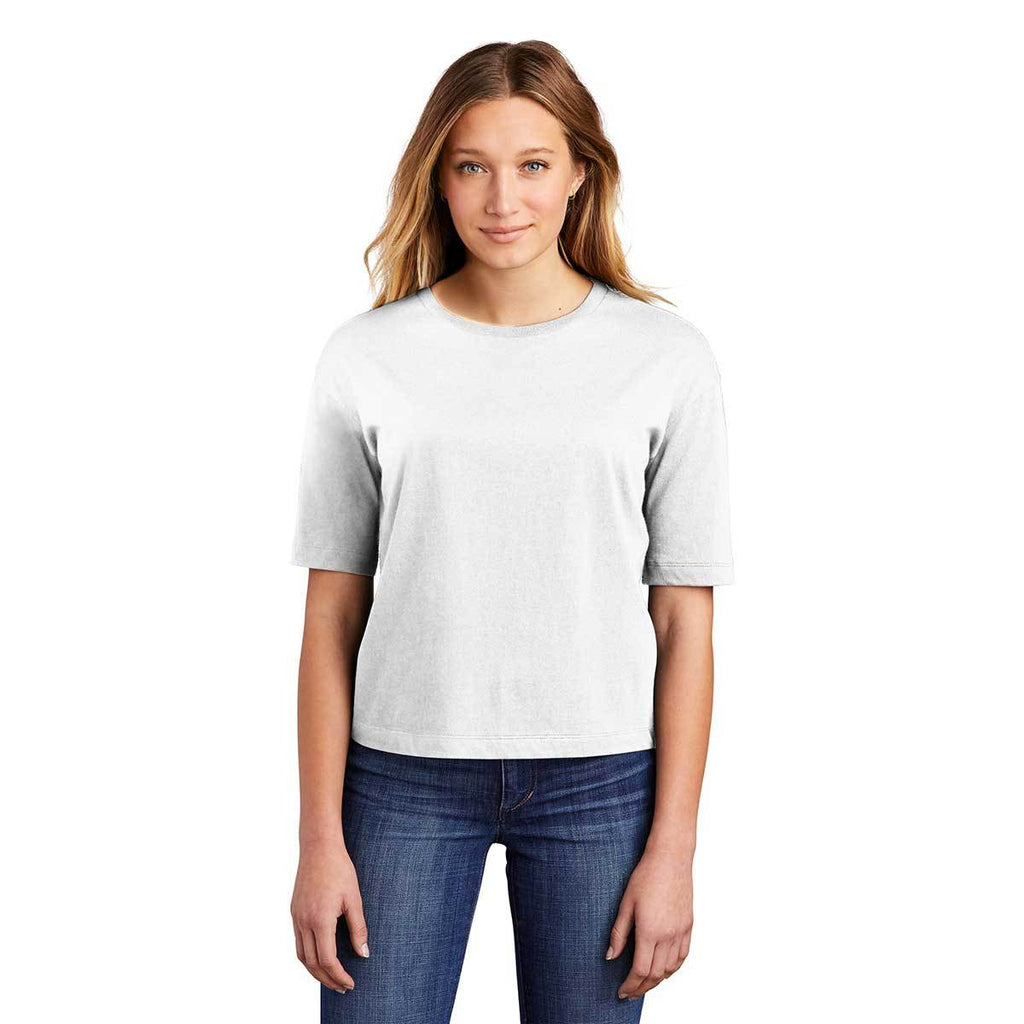 District Women's White V.I.T. Boxy Tee