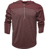 BAW Men's Maroon Dry-Tek Vitnage Hoodie