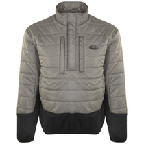 Drake Waterfowl Men's Charcoal/Black Two-Tone Double Down Quarter Zip