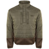 Drake Waterfowl Men's Olive/Brown Two-Tone Double Down Quarter Zip