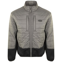 Drake Waterfowl Men's Charcoal/Black Two-Tone Double Down Full Zip