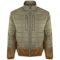 Drake Waterfowl Men's Green/Light Brown Two-Tone Double Down Full Zip
