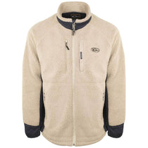 Drake Waterfowl Men's Oatmeal/Navy Sherpa Fleece Layering Jacket