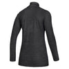 adidas Women's Black Melange/White Game Mode Performance Quarter Zip