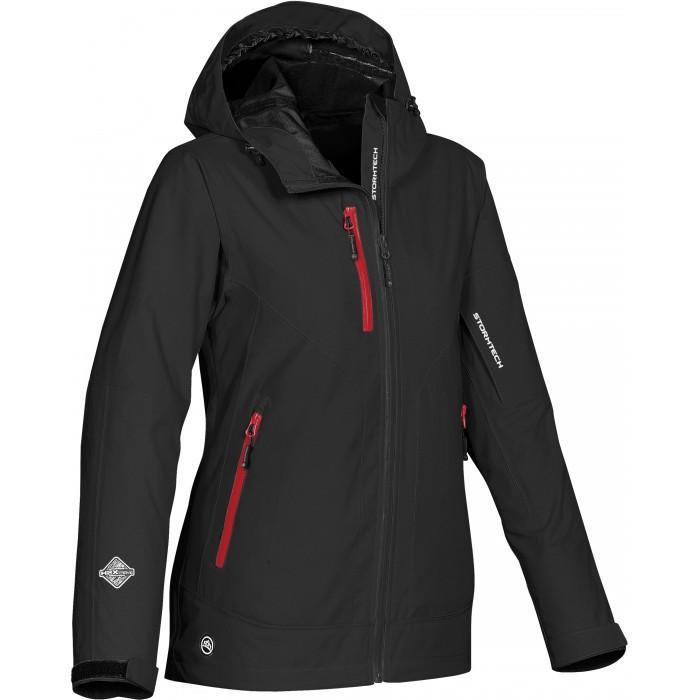 Stormtech Women's Black/Stadium Red Ascent Hard Shell