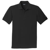 Eddie Bauer Men's Black Cotton Pique Polo