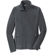 Eddie Bauer Women's Grey Steel Full-Zip Microfleece Jacket