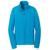 Eddie Bauer Men's Peak Blue Half Zip Microfleece Jacket