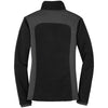 Eddie Bauer Women's Black/Grey Steel Full-Zip Sherpa Fleece Jacket