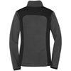Eddie Bauer Women's Grey Steel/Black Full-Zip Sherpa Fleece Jacket