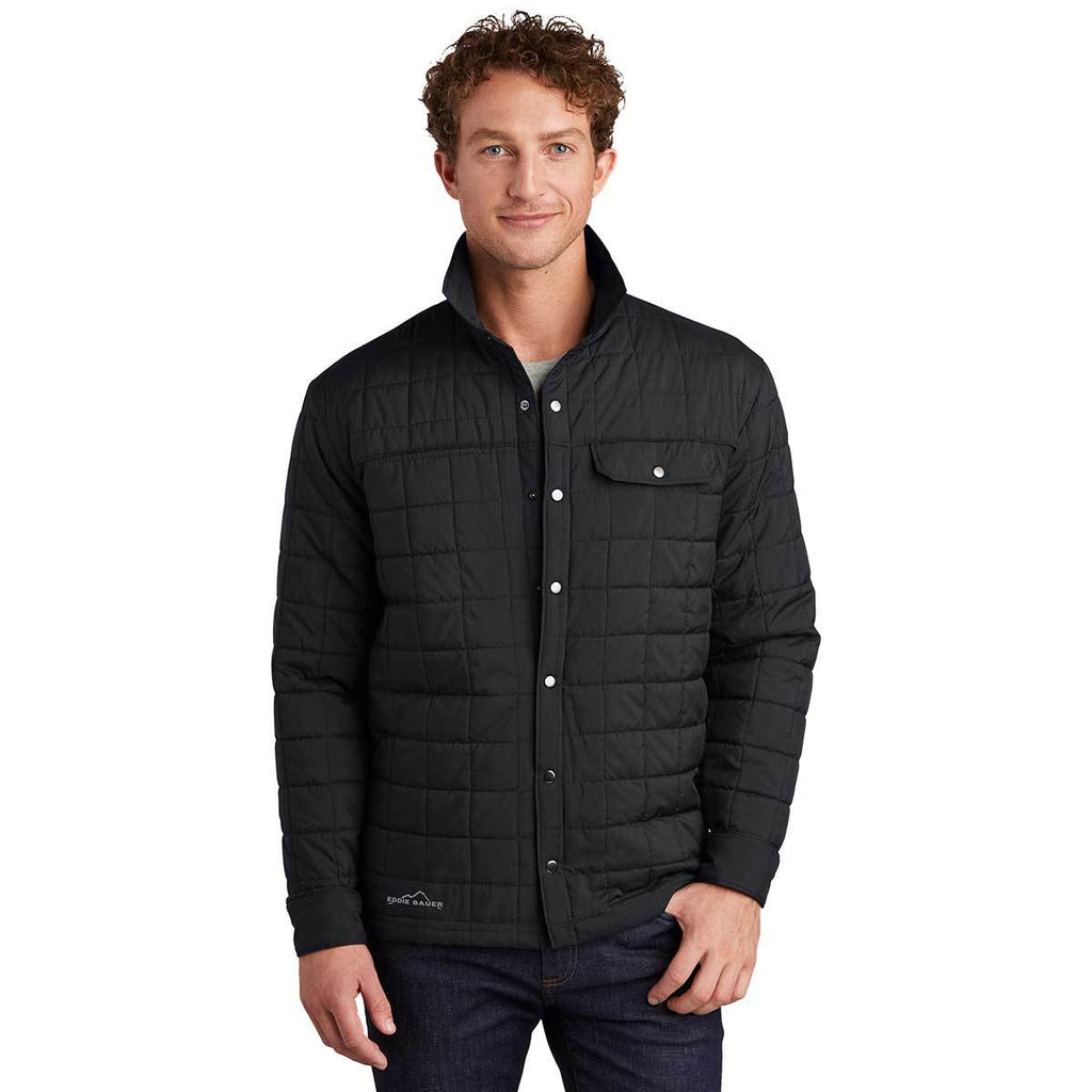 Eddie Bauer Men's Black Shirt Jacket