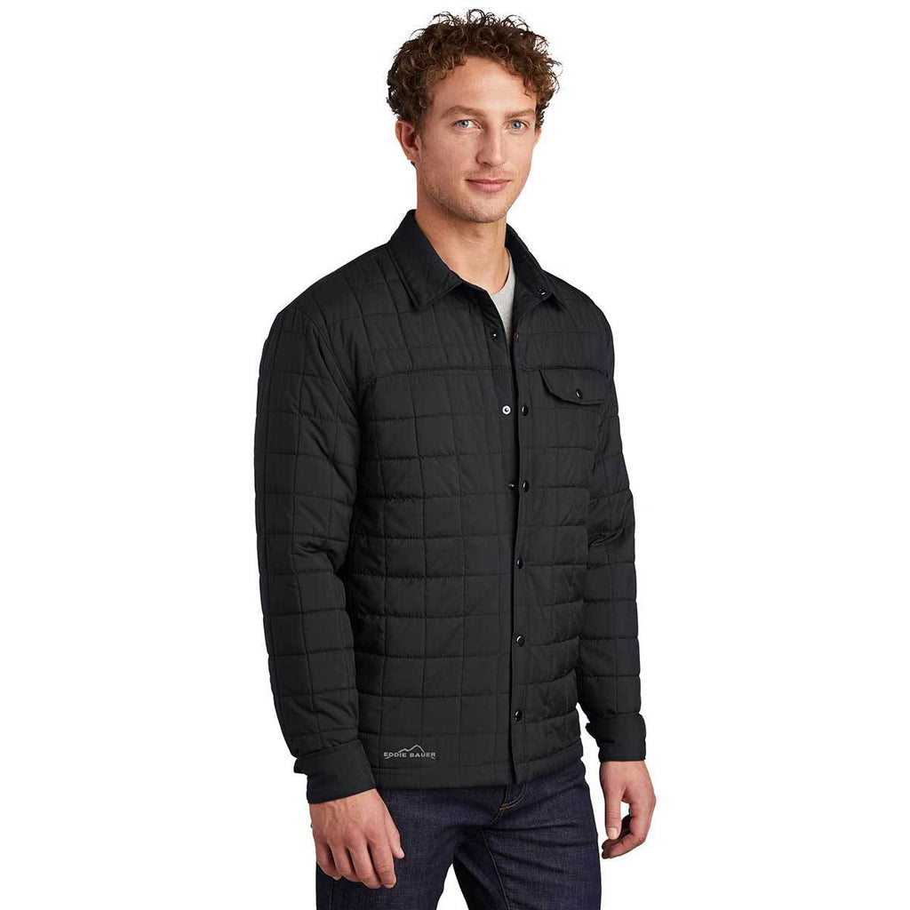 Eddie Bauer Men's Black Shirt Jacket