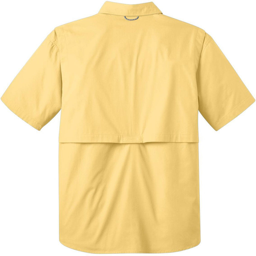 Eddie Bauer Men's Goldenrod Yellow S/S Fishing Shirt