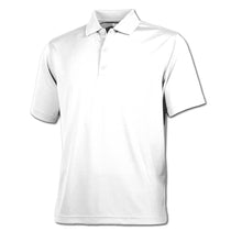 BAW Men's White Eco Cool Tek Short Sleeve Polo