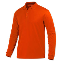 BAW Men's Orange Eco Cool Tek Long Sleeve Polo