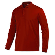 BAW Men's Red Eco Cool Tek Long Sleeve Polo