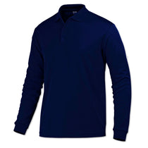 BAW Men's Royal Eco Cool Tek Long Sleeve Polo