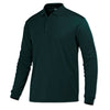 BAW Men's Teal Eco Cool Tek Long Sleeve Polo