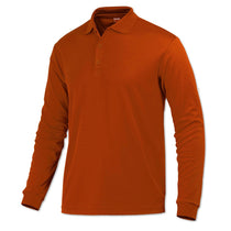 BAW Men's Texas Orange Eco Cool Tek Long Sleeve Polo